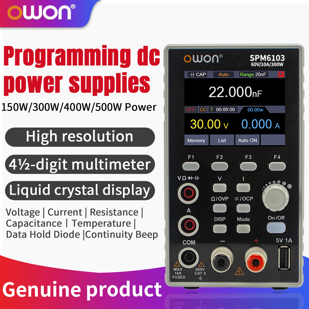 OWON SPM6103 Programmable DC P - Programmable Dc Power Supply 60V 10A review and price